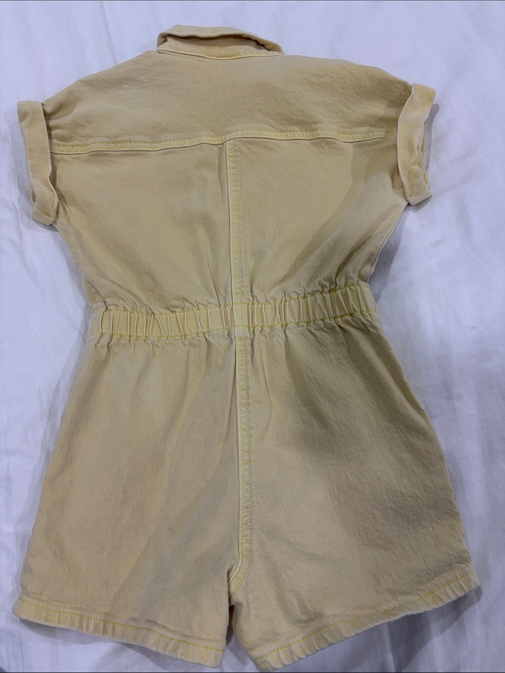 Cat & Jack girls Yellow Short-Sleeve Romper size 8 - Picture 5 of 5